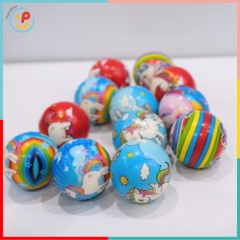 Bóng Mềm Cao Su Đàn Hồi 6cm Hình Kỳ Lân Dễ Thương Túi 12 Trái PeeKaPaw Toys