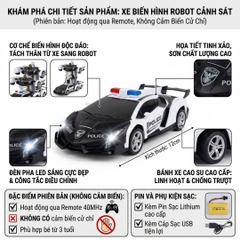 Xe Đua Điều Khiển Biến Hình Robot 477-3 PeeKaPaw Toys