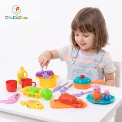 Túi đồ chơi bếp gia đình heo hồng hàng Việt Nam 309 PeeKaPaw Toys