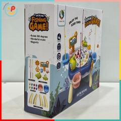 Đồ chơi bàn câu cá xoay kèm cần câu và cá mini 688-22 PeeKaPaw Toys
