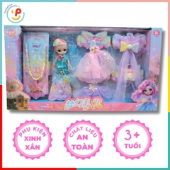 Bộ búp bê công chúa 102-172 kèm váy phụ kiện thời trang xinh xắn – PeeKaPaw Toys