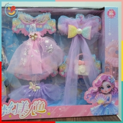 Bộ búp bê công chúa 102-172 kèm váy phụ kiện thời trang xinh xắn – PeeKaPaw Toys