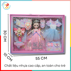 Bộ búp bê công chúa 102-168 kèm váy phụ kiện phép thuật xinh xắn – PeeKaPaw Toys