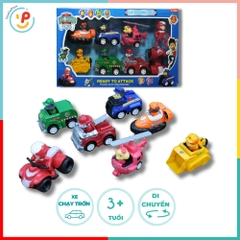 Bộ xe trớn 7 chiếc hoạt hình Biệt đội chó cảnh sát Labrador 777 - PeeKaPaw Toys