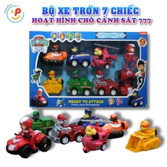 Bộ xe trớn 7 chiếc hoạt hình Biệt đội chó cảnh sát Labrador 777 - PeeKaPaw Toys
