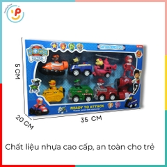 Bộ xe trớn 7 chiếc hoạt hình Biệt đội chó cảnh sát Labrador 777 - PeeKaPaw Toys
