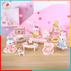 Đồ chơi búp bê nhà thỏ Dreamy 6619 và phụ kiện phòng khách - PeeKaPaw Toys