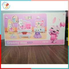 Đồ chơi búp bê nhà thỏ Dreamy 6619 và phụ kiện phòng khách - PeeKaPaw Toys