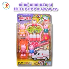 Bộ đồ chơi bác sĩ heo hồng 8800-10 Play House kèm xe cứu thương – PeeKaPaw Toys