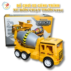 Xe bồn chạy trớn 6294 đồ chơi xe công trình - PeeKaPaw Toys