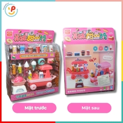 Bộ đồ chơi xe đẩy đồ ăn nhanh 1618-101 kèm phụ kiện siêu thị mini – PeeKaPaw Toys