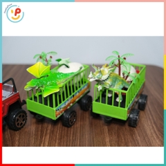Xe mô hình chở khủng long và trứng khủng long 906-126 - PeeKaPaw Toys