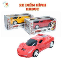 Đồ chơi Robot biến hình Xe đua chạy pin 2031 màu đỏ Peekabootoys