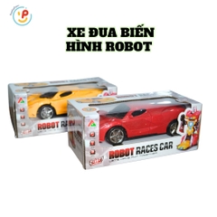 Đồ chơi Robot biến hình Xe đua chạy pin 2031 màu đỏ Peekabootoys