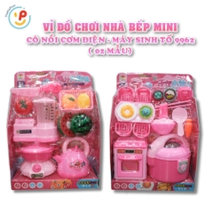 Đồ Chơi Nhà Bếp Mini Có Nồi Cơm Điện, Bếp Gas, Máy sinh tố, Thức Ăn Cho Bé 9962 – Peekapaw Toys