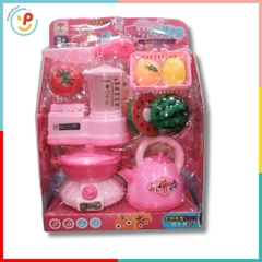 Đồ Chơi Nhà Bếp Mini Có Nồi Cơm Điện, Bếp Gas, Máy sinh tố, Thức Ăn Cho Bé 9962 – Peekapaw Toys