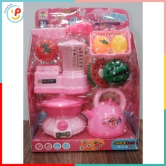 Đồ Chơi Nhà Bếp Mini Có Nồi Cơm Điện, Bếp Gas, Máy sinh tố, Thức Ăn Cho Bé 9962 – Peekapaw Toys