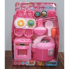 Đồ Chơi Nhà Bếp Mini Có Nồi Cơm Điện, Bếp Gas, Máy sinh tố, Thức Ăn Cho Bé 9962 – Peekapaw Toys