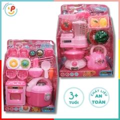 Đồ Chơi Nhà Bếp Mini Có Nồi Cơm Điện, Bếp Gas, Máy sinh tố, Thức Ăn Cho Bé 9962 – Peekapaw Toys