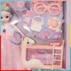 Búp Bê Công Chúa Váy Hồng Kèm Nhiều Phụ Kiện 102-154 – Peekapaw Toys
