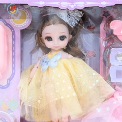 Búp bê thời trang kèm vali và phụ kiện trang điểm váy xinh cho bé gái 678-8 PeeKaPaw Toys