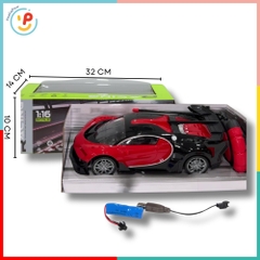 Xe ô tô dáng thể thao điều khiển từ xa kèm pin sạc tỉ lệ 1:16 có đèn siêu tốc 800-2 PeeKaPaw Toys