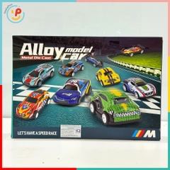 Hộp 12 xe mô hình chạy trớn siêu xe cảnh sát nhiều màu – PeeKaPaw Toys