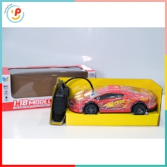 Xe ô tô điều khiển từ xa có đèn hoạt hình xe tia chớp tỉ lệ 1:18 034 PeeKaPaw Toys