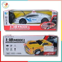 Xe cảnh sát điều khiển từ xa tỉ lệ 1:18 có đèn 032 – PeeKaPaw Toys