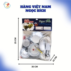Đồ chơi nhà bếp bằng NHÔM dùng nến túi cỡ Trung hàng Việt Nam