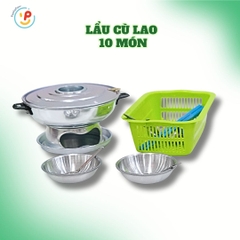 Đồ chơi lẩu cù lao bằng NHÔM nấu được dùng nến hàng Việt Nam