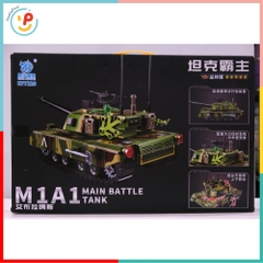 Đồ chơi lắp ráp xếp hình xe tăng chiến đấu 465 mảnh 4 nhân vật 7226 Peekaboo Toys