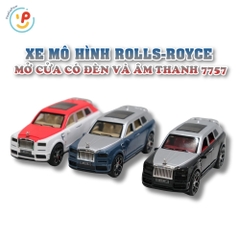 Đồ chơi mô hình xe SUV kiểu dáng Rolls-Royce Cullinan chất liệu hợp kim mở được cửa có âm thanh 7757 PeeKaPaw Toys