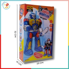 Robot siêu nhân có đèn âm thanh xoay 360 độ 3827 PeeKaPaw Toys