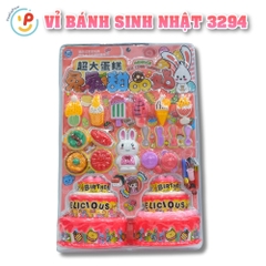 Vỉ đồ chơi tiệc sinh nhật Thỏ trắng 50cm 3294 PeeKaPaw Toys