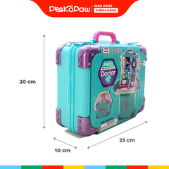 Vali đồ chơi dụng cụ bác sĩ dựng trạm khám di động 008-305A PeeKaPaw Toys