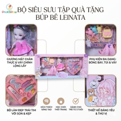 Búp Bê Leinata Kèm Phụ Kiện Trang Điểm Thời Trang 678-33 PeeKaPaw Toys