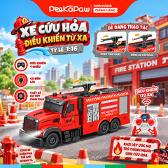 Xe điều khiển mẫu xe công trình xe cứu hoả 6677 PeeKaPaw Toys