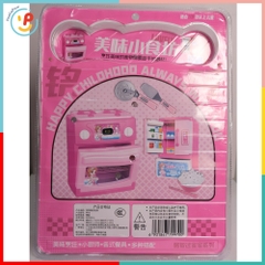 Đồ chơi nấu ăn làm bánh pizza có lò nướng vỉ ép 9970 PeeKaPaw Toys