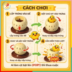 Trò chơi săn vịt trong trứng Pop Up Duck Game 252-24 PeeKaPaw Toys