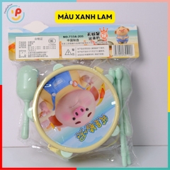 Đồ chơi trống mini có lục lạc cho bé 733A205 PeeKaPaw Toys