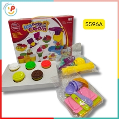 Đất sét đồ chơi máy làm kem DIY bộ nặn đất sét nhiều màu an toàn PeeKaPaw Toys