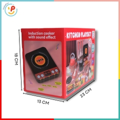 Đồ chơi nấu ăn nhà bếp cho bé 69 chi tiết bếp từ dùng pin có âm thanh 567 PeeKaPaw Toys
