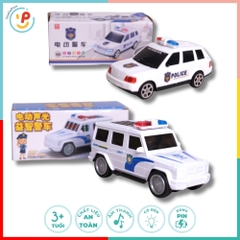 Xe Cảnh Sát Chạy Pin Có Đèn Còi PeeKaPaw Toys