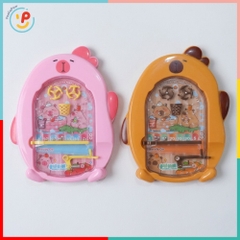 Đồ chơi tuổi thơ bắn bi sắt mê cung Pinball hình Capybara 6612A PeeKaPaw Toys