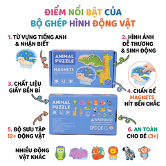 Bộ ghép hình nam châm theo chủ đề khám phá đồ chơi giáo dục sớm PeeKaPaw Toys
