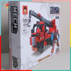 Đồ chơi lắp ráp robot biến hình xe cứu hỏa 429 chi tiết 939 PeeKaPaw Toys