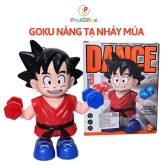Đồ chơi Goku nâng tạ nhảy múa có nhạc đèn vui nhộn 8899-316A PeeKaPaw Toys