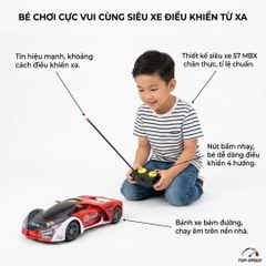 Xe đua tốc độ cao kiểu dáng thể thao điều khiển từ xa 565-X22 PeeKaPaw Toys