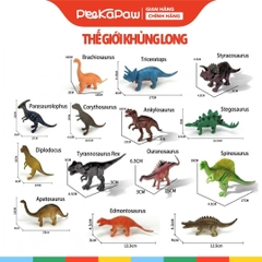 Túi 14 khủng long mô hình cho bé khám phá thế giới động vật 714-26 PeeKaPaw Toys